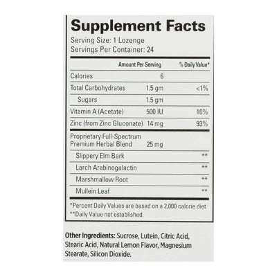 An image displaying Quantum Therazinc Cold Season Plus Lozenges Lemon - 14 Mg - 24 Lozenges by Quantum Research