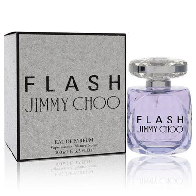 An image displaying Flash by Jimmy Choo Eau De Parfum Spray 3.4 oz for Women by Jimmy Choo