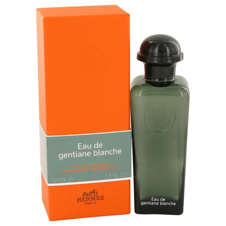 An image displaying Eau De Gentiane Blanche by Hermes Eau De Cologne Spray 3.3 oz for Men by Hermes