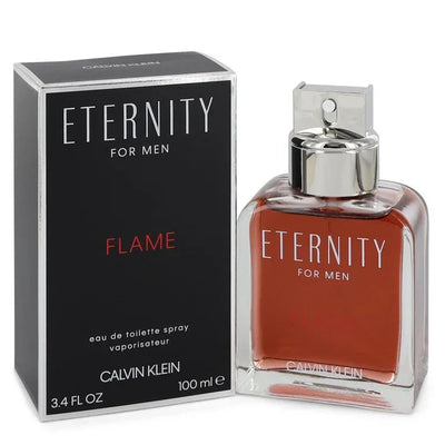 An image displaying Eternity Flame by Calvin Klein Eau De Toilette Spray for Men by Calvin Klein
