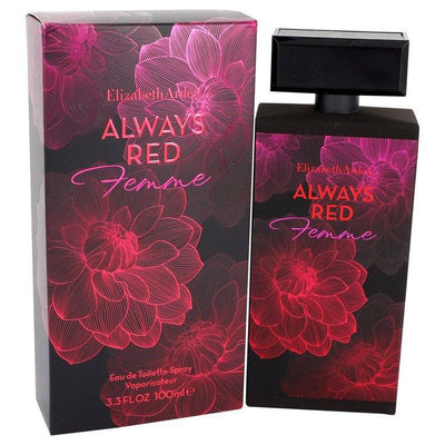 An image displaying Always Red Femme by Elizabeth Arden Eau De Toilette Spray for Women by Elizabeth Arden