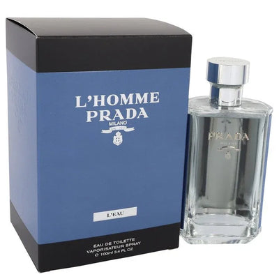 An image displaying L'Homme Prada L'eau by Prada Eau De Toilette Spray for Men by Prada