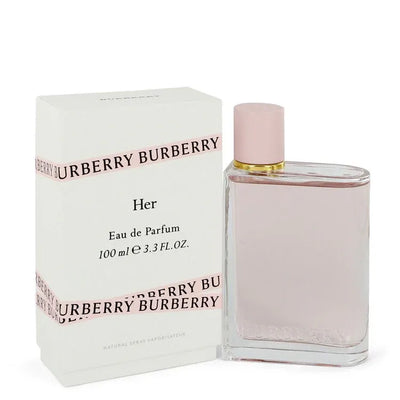An image displaying Burberry Her by Burberry Eau De Parfum Spray for Women by Burberry