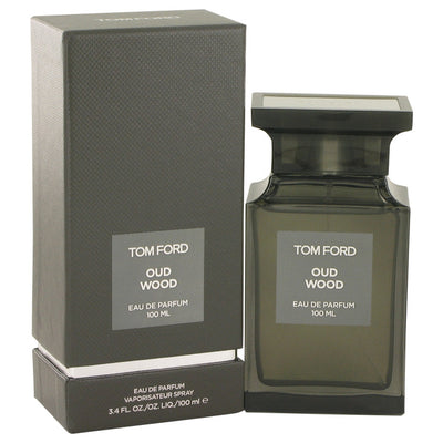 An image displaying Tom Ford Oud Wood by Tom Ford Eau De Parfum Spray for Men by Tom Ford