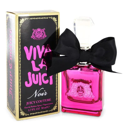 An image displaying Viva La Juicy Noir by Juicy Couture Eau De Parfum Spray 1.7 oz for Women by Juicy Couture