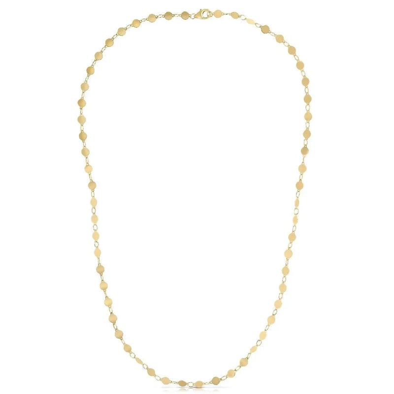 An image displaying 14k Yellow Gold Necklace with Polished Circles by Orca Market