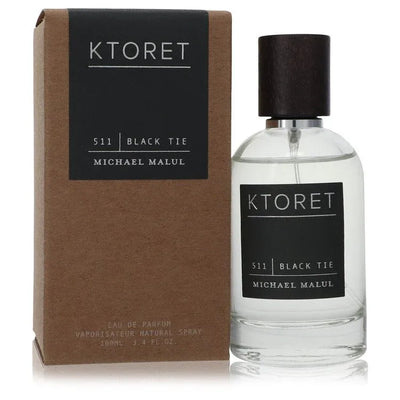 An image displaying Ktoret 511 Black Tie by Michael Malul Eau De Parfum Spray 3.4 oz for Men by Michael Malul