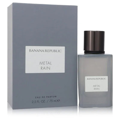 An image displaying Banana Republic Metal Rain by Banana Republic Eau De Parfum Spray 2.5 oz for Men by Banana Republic