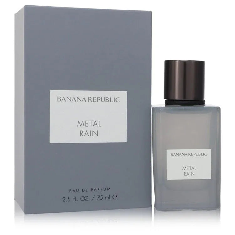 An image displaying Banana Republic Metal Rain by Banana Republic Eau De Parfum Spray 2.5 oz for Men by Banana Republic