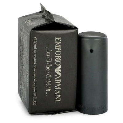 An image displaying EMPORIO ARMANI by Giorgio Armani Eau De Toilette Spray 1 oz for Men by Giorgio Armani