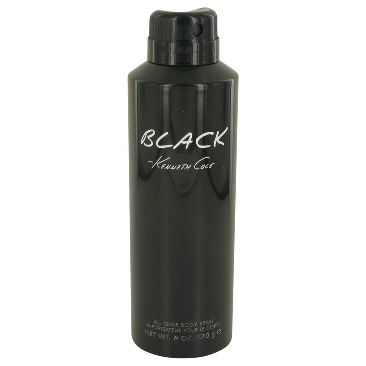An image displaying Kenneth Cole Black by Kenneth Cole Body Spray 6 oz for Men by Kenneth Cole