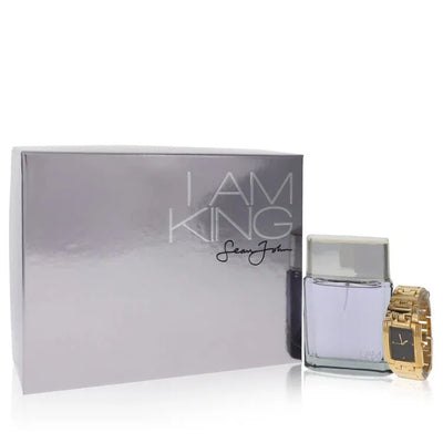 An image displaying I Am King by Sean John Gift Set -- 3.4 oz Eau De Toilette Spray + Watch for Men by Sean John