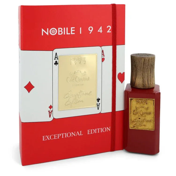 An image displaying Cafe Chantant Exceptional Edition by Nobile 1942 Extrait De Parfum Spray 2.5 oz for Women by Nobile 1942