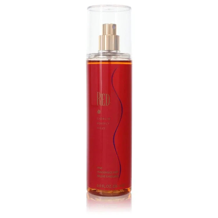 An image displaying RED by Giorgio Beverly Hills Fragrance Mist 8 oz for Women by Giorgio Beverly Hills