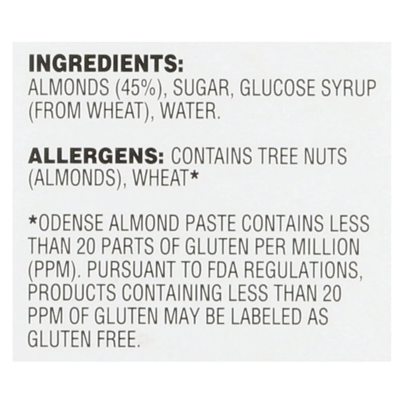 An image displaying Odense Paste - Almond - Case Of 12 - 7 Ounce. by Odense