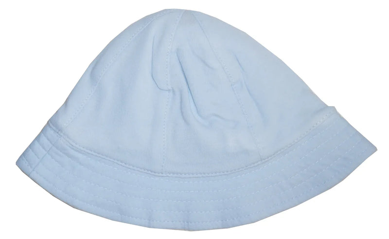 An image displaying Pastel Blue Sun Hat by Bambini