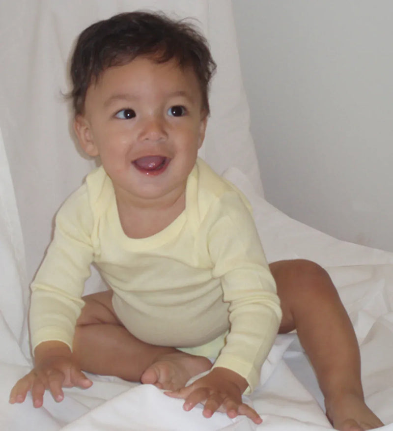 An image displaying Girls Long Sleeve Printed Onezie Variety 6 Pack by Bambini