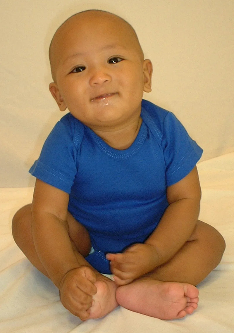 An image displaying Blue Bodysuit Onezies (pack Of 5) by Bambini