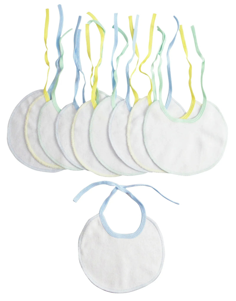 An image displaying Infant Nine Piece Bib Set (pack Of 9) by Bambini