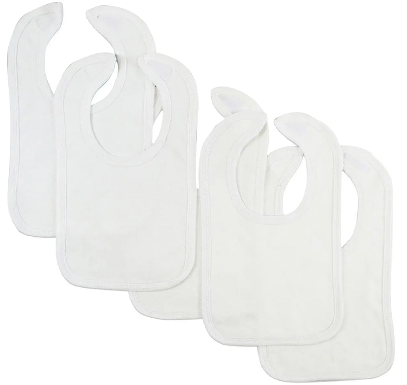 An image displaying Blue Baby Bibs (pack Of 5) by Bambini