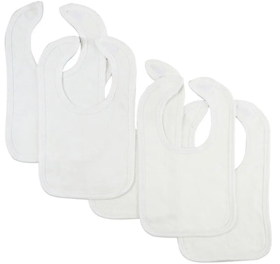 An image displaying Navy Baby Bibs (pack Of 5) by Bambini