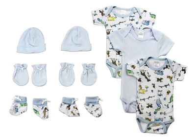 An image displaying Newborn Baby Boys 5 Piece Baby Shower Gift Set by Bambini