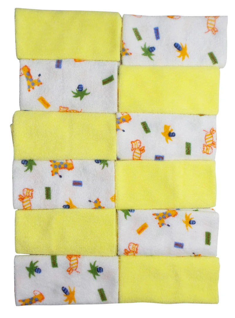 An image displaying Twelve Piece Wash Cloth Set by Bambini