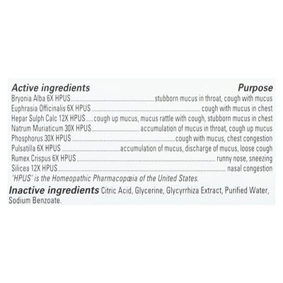 Hyland's - Bby Mucus+cold Relief Day - Ea Of 1-4 Fz