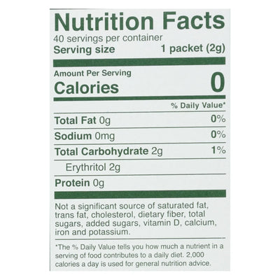 Whole Earth Sweetener Co Stevia Leaf & Monk Fruit Natural Sweetener Blend - Case Of 12 - 40 Count