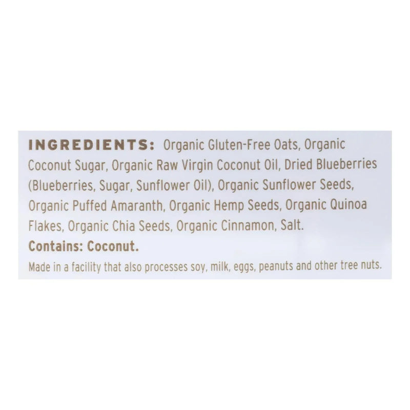 An image displaying Purely Elizabeth Organic Ancient Grain Granola - Blueberry Hemp - Case Of 6 - 12 Ounce. by Purely Elizabeth