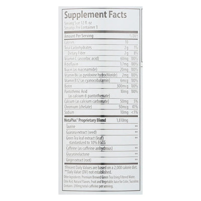 Celsius Non-carbonated Raspberry Acai Green Tea Dietary Supplement  - Case Of 12 - 12 Ounce
