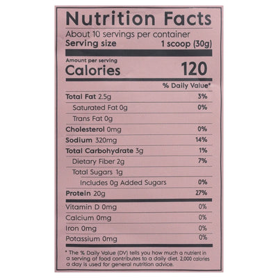 Truvani - Prt Pwd Organic Van Chai Plnt - 10.79 Ounce