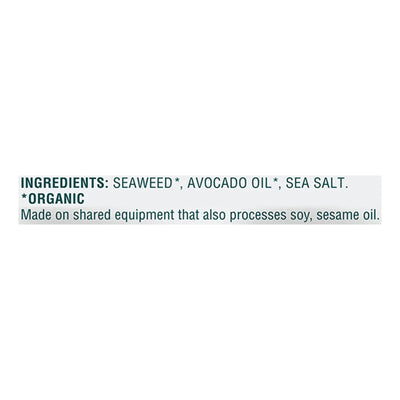 Gimme Seaweed Snacks - Seaweed Snck Organic Ss &avoc - Case Of 12-.32 Ounce