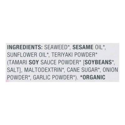 Gimme Seaweed Snacks - Seaweed Snk Organic Tryki 5pk - Case Of 6-5/.14 Ounce