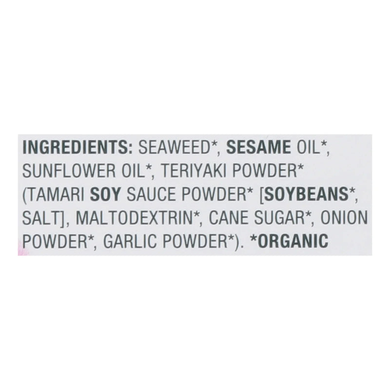 Gimme Seaweed Snacks - Seaweed Snk Organic Tryki 5pk - Case Of 6-5/.14 Ounce