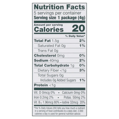 Gimme Seaweed Snacks - Seaweed Snk Organic Tryki 5pk - Case Of 6-5/.14 Ounce