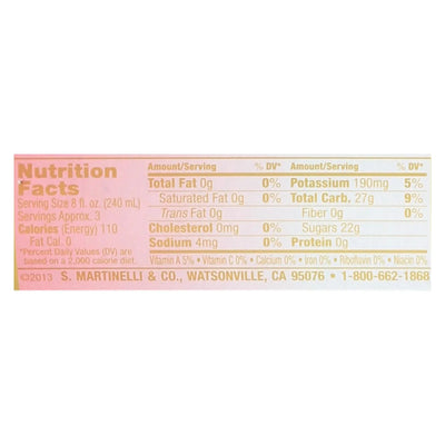 Martinelli's Sparkling Juice - Apple Cranberry - Case Of 12 - 25.4 Ounce.
