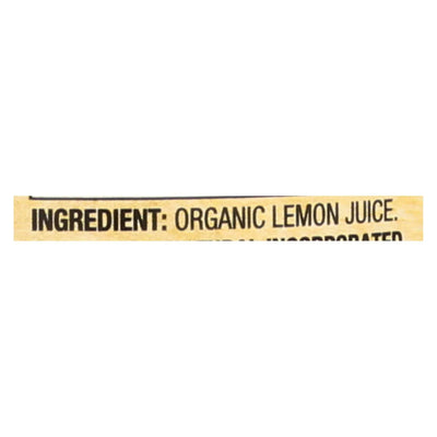 An image displaying Santa Cruz 100% Organic Lemon Juice - Case Of 8 - 16 Ounce by Santa Cruz Organic