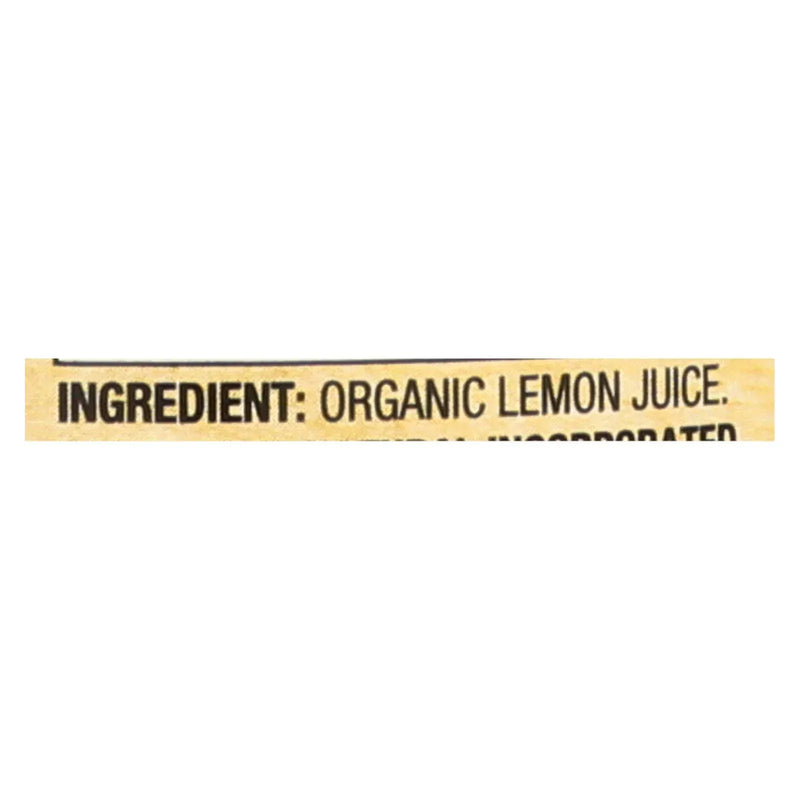 An image displaying Santa Cruz 100% Organic Lemon Juice - Case Of 8 - 16 Ounce by Santa Cruz Organic