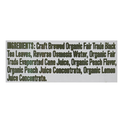 An image displaying Seven Teas - Tea Organic Georgia Peach - Case Of 12-16 Ounce by Seven Teas