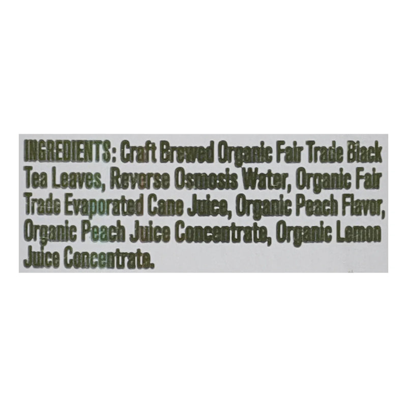 An image displaying Seven Teas - Tea Organic Georgia Peach - Case Of 12-16 Ounce by Seven Teas