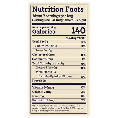 An image displaying Siete - Tort Chip Organic Corn Ssalt - Case Of 6-7.5 Ounce by Siete