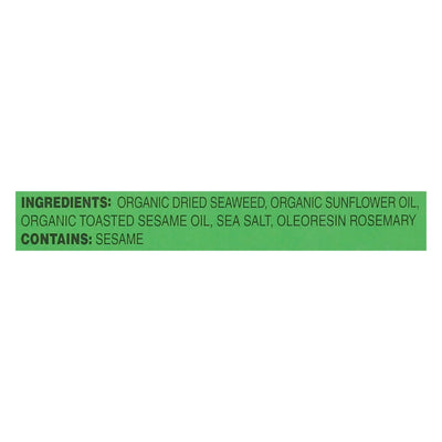 Bibigo - Seaweed Og2 Snack Sesame - Cs Of 6-6/.16 Oz