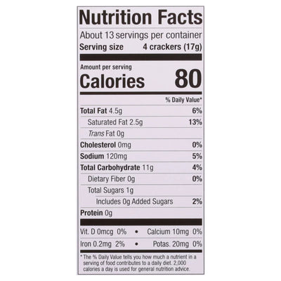 Fitjoy - Cracker Round Wht Cheddar - Case Of 8-8 Ounce