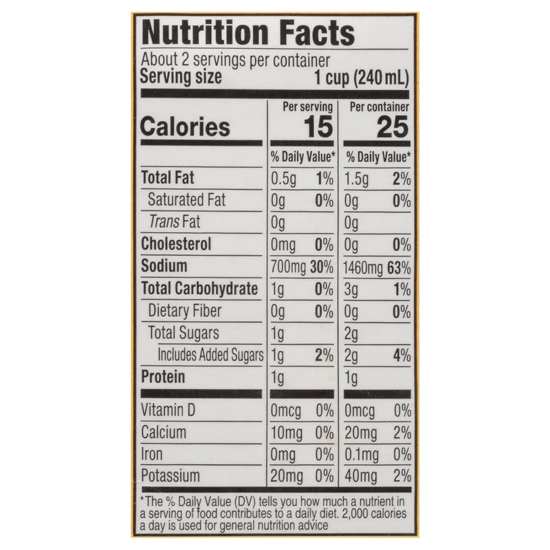 Manischewitz - Broth Chicken Aseptic - Case Of 12-17 Ounce
