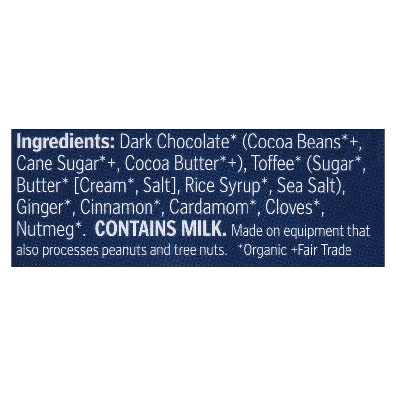 Theo Chocolate - Bar Og2 Dkchc Gngrbd Toff - Cs Of 12-2.8 Oz