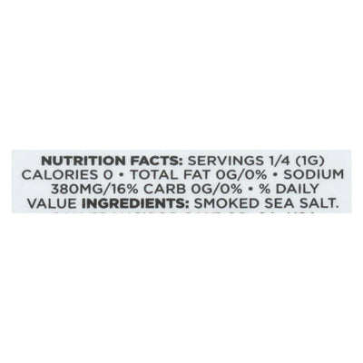 An image displaying San Francisco Salt Company Hickory Smoked Sea Salt - Case Of 6 - 5 Ounce by San Francisco Salt Co.
