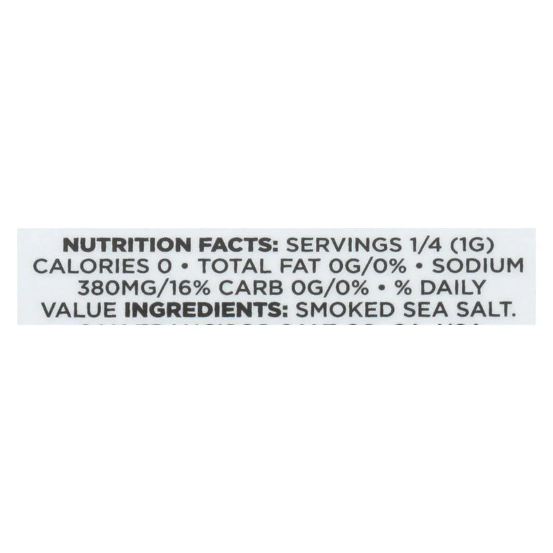 An image displaying San Francisco Salt Company Hickory Smoked Sea Salt - Case Of 6 - 5 Ounce by San Francisco Salt Co.