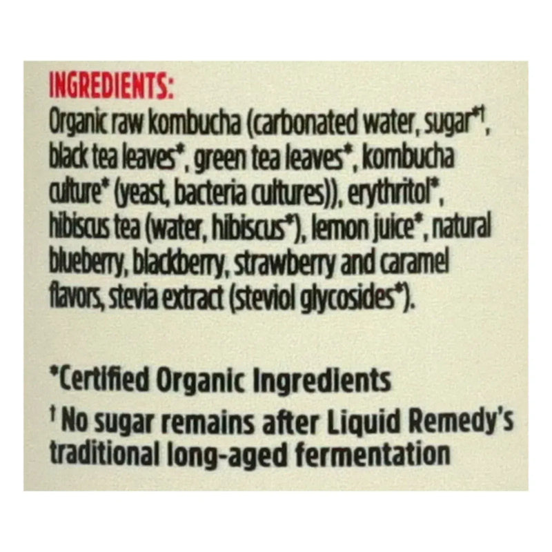 An image displaying Remedy - Kmbcha Organic Mixed Berry - Case Of 12-12 Ounce by Remedy