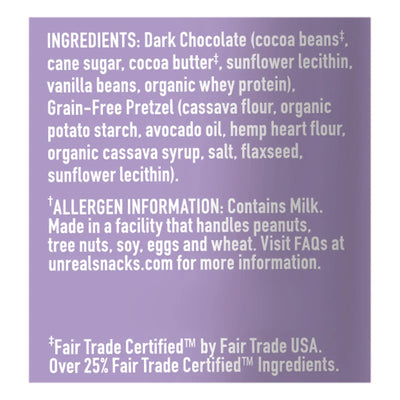 An image displaying Unreal - Pretzels Dark Chocolate - Case Of 6-3.5 Ounce by Unreal